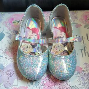 Disney Glittery Aqua Kids Dress Shoes